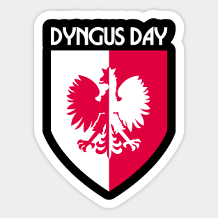 Dyngus Day Shield Sticker